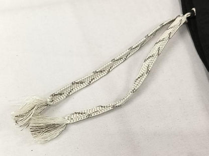 平和屋着物▽羽織　スリーシーズン　春夏秋　塵除け　草葉紋紗　黒地　正絹　逸品　AABL3832jh