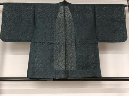 平和屋着物▽羽織　スリーシーズン　春夏秋　塵除け　紗　流水文　正絹　逸品　AABL3833jh