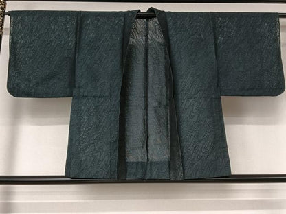 平和屋着物▽羽織　スリーシーズン　春夏秋　塵除け　紗　流水文　正絹　逸品　AABL3833jh