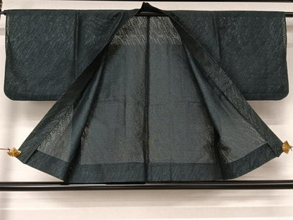 平和屋着物▽羽織　スリーシーズン　春夏秋　塵除け　紗　流水文　正絹　逸品　AABL3833jh
