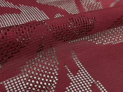 平和屋着物▽羽織　スリーシーズン　春夏秋　塵除け　絽　草花文　中紅色　正絹　逸品　AABL3843jh