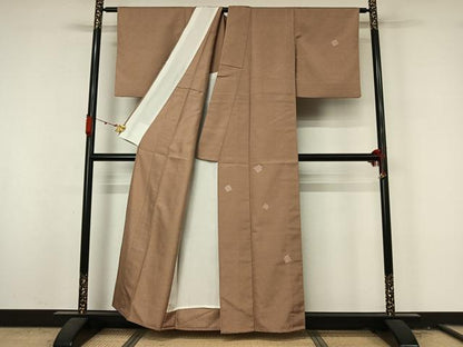 平和屋着物▽訪問着　単衣　源氏香　正絹　逸品　AABL3850jh