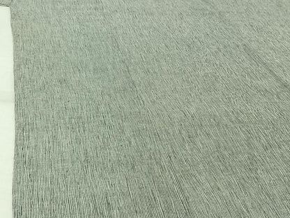 平和屋着物▽小紋　単衣　縞　綿　AABL3853jh
