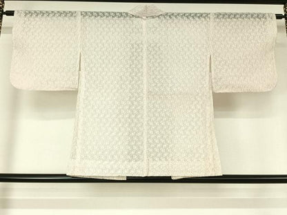 平和屋着物▽羽織　スリーシーズン　春夏秋　塵除け　総レース　舞蝶文　銀糸　洗える着物　AABL3854jh