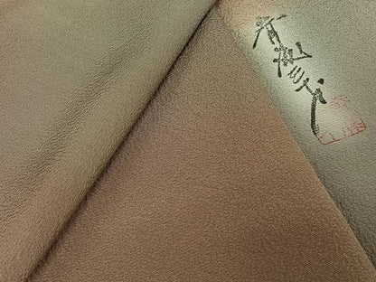 平和屋着物▽染色作家　斉藤三才　小紋　単衣　霞文　暈し染め　正絹　逸品　AABL3859jh