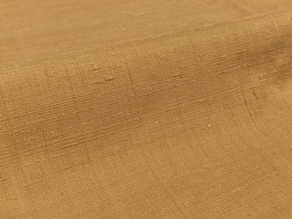 平和屋着物▽上質な紬　単衣　色無地　飴色　正絹　逸品　AABL3881jh