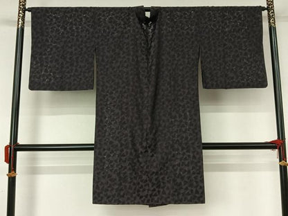 平和屋着物▽道中着　スリーシーズン　春夏秋　塵除け　ハート　ロング丈　正絹　逸品　AABL3889jh