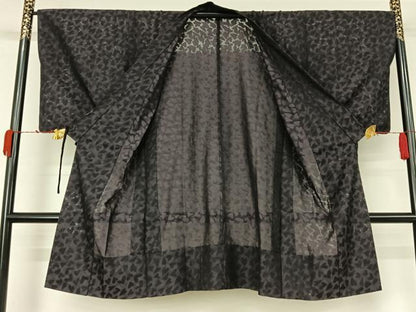平和屋着物▽道中着　スリーシーズン　春夏秋　塵除け　ハート　ロング丈　正絹　逸品　AABL3889jh
