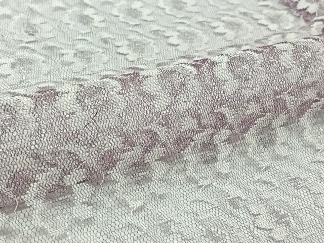 平和屋着物▽羽織　スリーシーズン　春夏秋　塵除け　総レース　草花文　銀糸　洗える着物　AABL3891jh