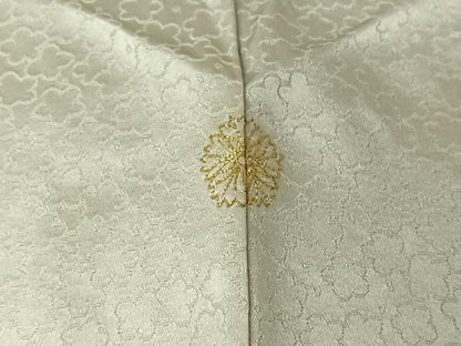 平和屋着物▽訪問着　単衣　絞り　刺繍　地紙花文　金糸　金彩　正絹　逸品　AABL3898jh