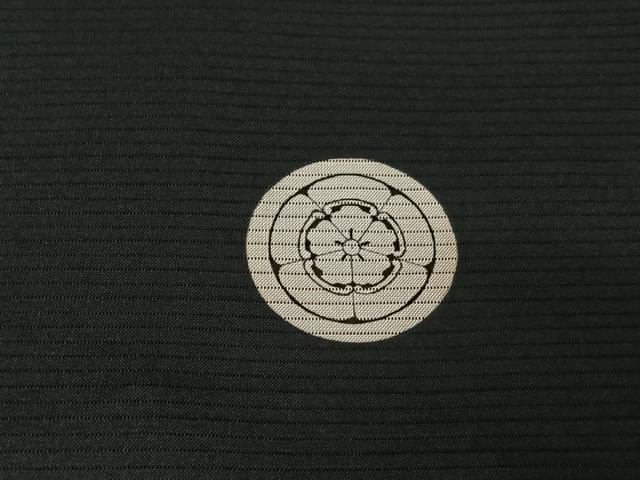 平和屋着物▽男性　黒紋付　長羽織　スリーシーズン　春夏秋　塵除け　正絹　逸品　AABL3901jh