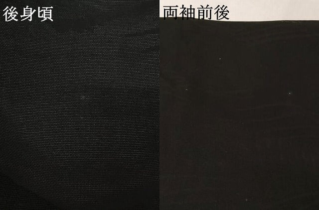 平和屋着物▽羽織　スリーシーズン　春夏秋　塵除け　流水文　黒地　正絹　逸品　AABL3921jh