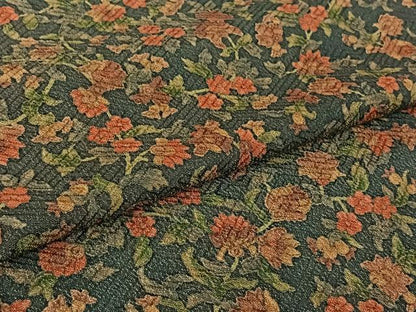 平和屋着物▽上質な小紋　単衣　草花文　正絹　逸品　AABL3931jh