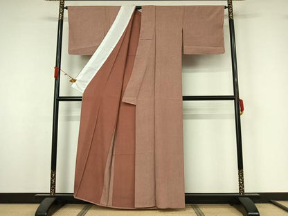 平和屋着物▽江戸小紋　単衣　鮫小紋柄　正絹　逸品　未使用　AABL3946jh