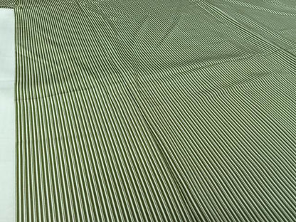 平和屋着物▽上質な小紋　単衣　縞　正絹　逸品　未使用　AABL3954jh