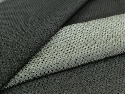 平和屋着物▽お召　単衣　横段文　正絹　逸品　AABL3955jh