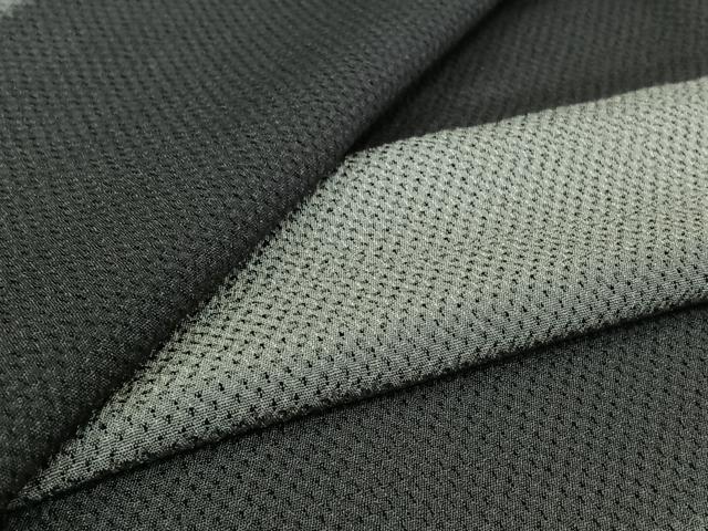 平和屋着物▽お召　単衣　横段文　正絹　逸品　AABL3955jh