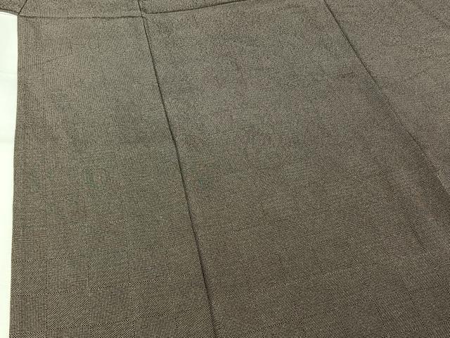 平和屋着物▽江戸小紋　単衣　市松文様　正絹　逸品　AABL3969jh