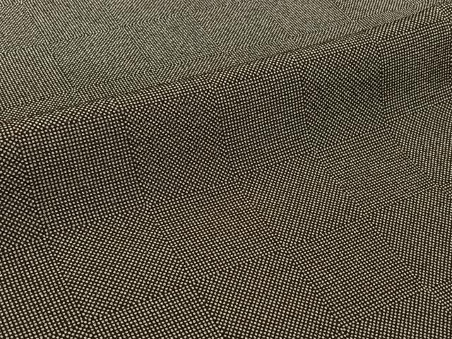 平和屋着物▽江戸小紋　単衣　市松文様　正絹　逸品　AABL3969jh