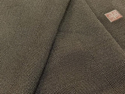 平和屋着物▽江戸小紋　単衣　市松文様　正絹　逸品　AABL3969jh