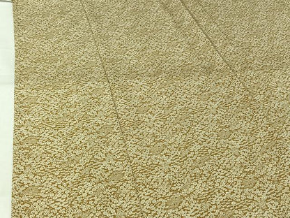 平和屋着物▽上質な小紋　単衣　風景花文　正絹　逸品　AABL3971jh