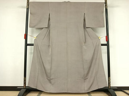 平和屋着物▽上質な小紋　単衣　霞文　暈し染め　正絹　逸品　AABL3975jh