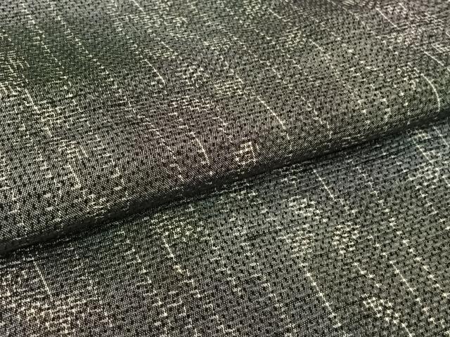 平和屋着物▽上質な紬　単衣　蔦草文　正絹　逸品　AABL3977jh