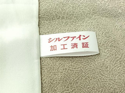 平和屋着物▽江戸小紋　単衣　伝統工芸伊勢型写　寄せ小紋柄　丹後ちりめん　反端付き　正絹　逸品　未使用　AABL3983jh