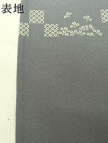 平和屋着物▽訪問着　単衣　草花文　暈し染め　金彩　正絹　逸品　AABL4002jh