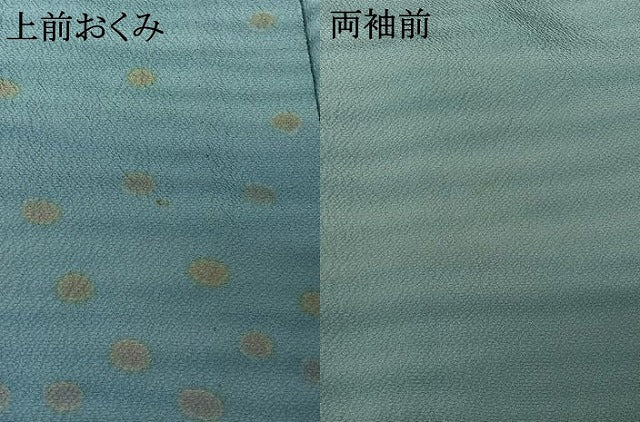 平和屋着物▽訪問着　単衣　草花文　暈し染め　正絹　逸品　AABL4004jh