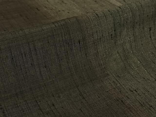 平和屋着物▽上質な紬　単衣　間道　正絹　逸品　AABL4006jh