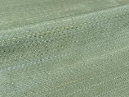 平和屋着物▽紅花紬　米沢　単衣　霞文　反端付き　正絹　逸品　AABL4022jh