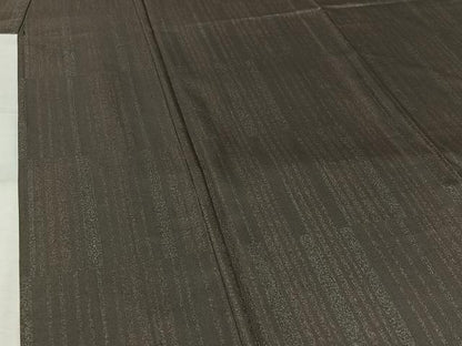 平和屋着物▽本場染大島紬　単衣　縞　ゑり善扱い　正絹　逸品　未使用　AABL4026jh