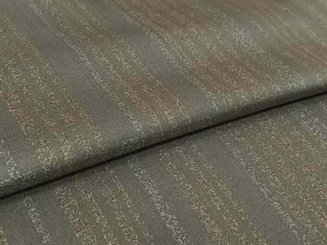 平和屋着物▽本場染大島紬　単衣　縞　ゑり善扱い　正絹　逸品　未使用　AABL4026jh