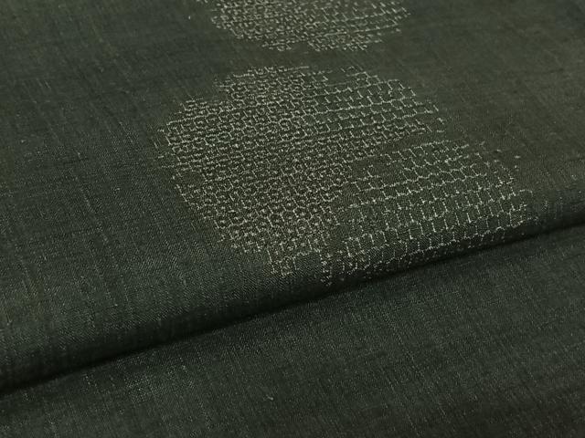 平和屋着物▽本場結城紬　重要無形文化財　単衣　100亀甲　飛び亀甲柄　正絹　逸品　AABL4028jh
