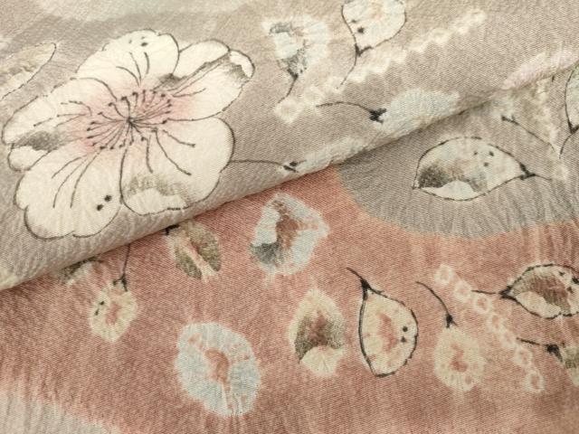 平和屋着物●訪問着　辻が花　絞り　正絹　逸品　AABL4045cs