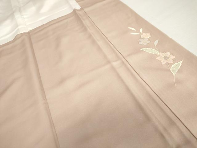 平和屋着物●訪問着　刺繍　枝花文　暈し染め　金糸　金彩　正絹　逸品　AABL4059cs