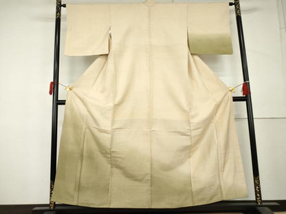 平和屋着物●訪問着　紬地　霞文　正絹　逸品　AABL4068cs