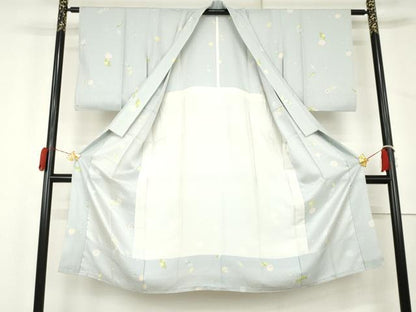 平和屋着物●長襦袢　無双仕立て　舞花文　正絹　逸品　AABL4071cs