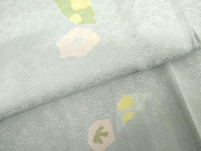 平和屋着物●長襦袢　無双仕立て　舞花文　正絹　逸品　AABL4071cs