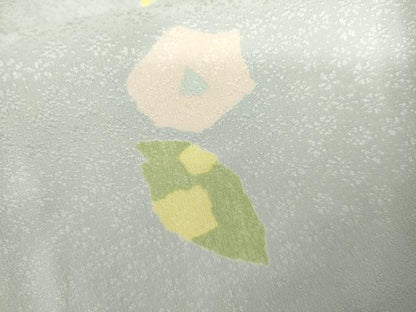 平和屋着物●長襦袢　無双仕立て　舞花文　正絹　逸品　AABL4071cs