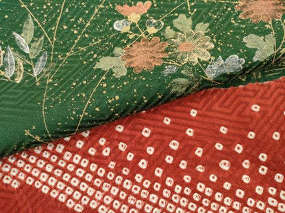平和屋着物●豪華振袖　絞り　枝花文　金銀彩　正絹　逸品　AABL4084cs