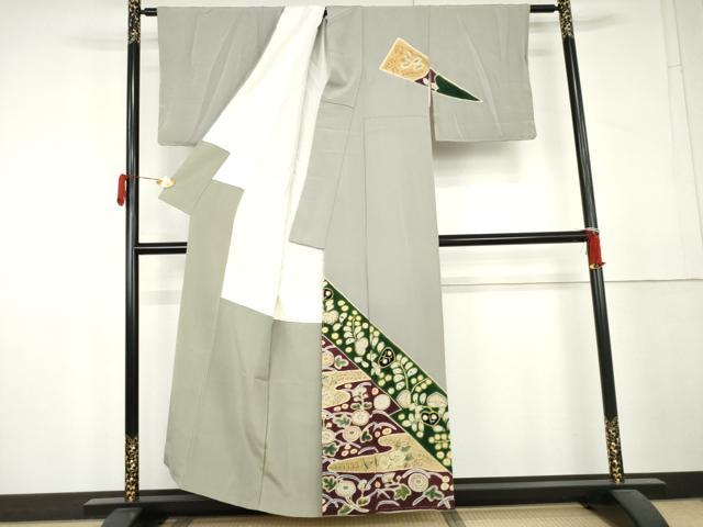 平和屋着物●訪問着　辻が花　正絹　逸品　AABL4091cs