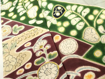 平和屋着物●訪問着　辻が花　正絹　逸品　AABL4091cs