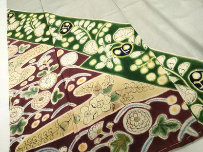 平和屋着物●訪問着　辻が花　正絹　逸品　AABL4091cs