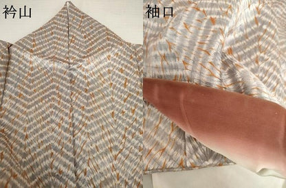 平和屋着物●名門　藤娘きぬたや・総絞り(杢目絞り)　小紋　正絹　逸品　AABL4092cs