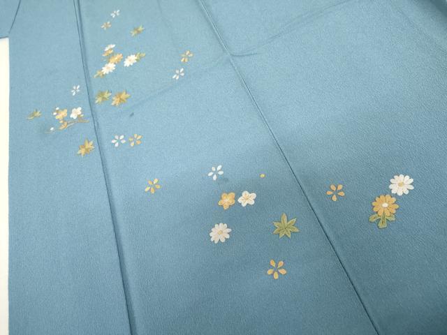 平和屋着物●洗える最高級着物　＜英＞はなぶさ謹製　訪問着　総刺繍　草花文　洗える着物　AABL4098cs
