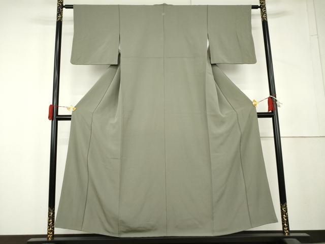 平和屋着物●上質な色無地　深川鼠色　まるやま扱い　正絹　逸品　AABL4101cs