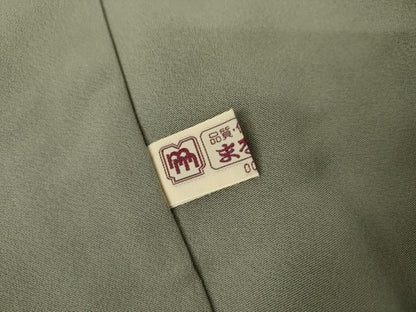 平和屋着物●上質な色無地　深川鼠色　まるやま扱い　正絹　逸品　AABL4101cs