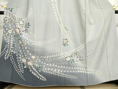平和屋着物●訪問着　辻が花　絞り　暈し染め　正絹　逸品　AABL4102cs